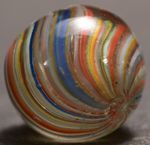 Joseph's Coat German Handmade Antique Marble Fine Line Multicolour 15.2mm 19/32