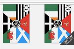 Celtic Nations Rectangle Bunting 6 METRE 20 FLAG