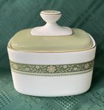 Royal Doulton Rondeley Lidded Sugar Bowl H5004 Olive Green