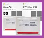 Windows Server 2025 Standard | Datacenter 16 48 Core DVD OEM Pack + RDS + CALs