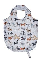 Packable Shopping Bag Ulster Weavers Dog Days 100% Polyester Grey