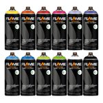 Flame Orange Spray Paint 12 Pack - 400ml - 12 Cans - Matt