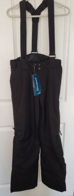 Glissade Men's Salopettes Black In Size Small Complete With Zip Pockets