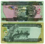 ND 2011 Solomon Islands 2 Dollars Banknote UNC P-25b NEW