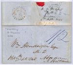 JAMAICA QV Cover *BATH* 1848 CDS TRANSATLANTIC Letter HARDLEY Aberdeen WA18
