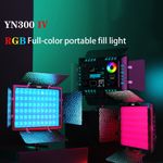 YN300IV Full-Color RGB LED Fill Light 3200K-5600K For Photography Studio Set
