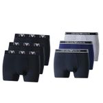 Men's Emporio Armani Boxer Cotton Stretch High Rise Trunks Underwear 3 Pack S-XL