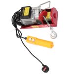 250kg Electric Hoist 550W Winch with Remote Control, Lifting Scaffolding Pulley