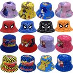 Toddler Kids Bucket Sun Hats Cute Print Summer UPF 50+ Outdoor Infant Beach Hat