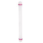 Fondant Rolling Pin with Rings PP 50cm x 2.5cm Non Stick for Baking White