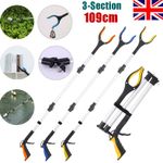109cm Long Reach Grabber Reacher Litter Picker Helping Hand Held Pick Up Tool UK