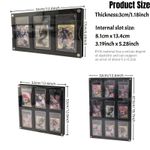 1x 3/6/9-Slot Display Frame For PSA Card Slabs Carbon Fiber Texture Graded Card