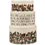 Emma Bridgewater Cake Tins Blackberry NEW Design Round Set of 3 Nesting