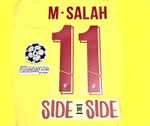 M. SALAH third Name Print And Number 2021/22 Heat Transfer badge + Side By Side