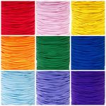 Thin Round Corded Hat Elastic in Special Colours - 1mm Width - Choice of Lengths