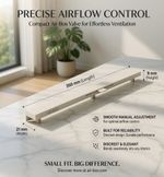 Air-box Trickle Vents easy-fit,no-drill, Offwhite/Ivory Colour (Bundle of 20)