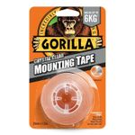 Gorilla Double Sided Mounting Tape Clear 1.5m, Pack of 1