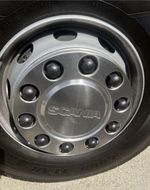 x80 - 33mm Black Plastic Genuine Scania Wheel Nut Covers / Caps