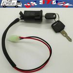 2 Wire Ignition Barrel Key Quad On/Off Switch Universal Motorcycle ATV Bike UK