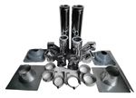5" 6" Twin Wall Flue Pipe Stainless Steel Insulated Wood Burning Multifuel Stove