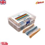 600pcs Resistors Assortment Kit 30Values 10R-1M 1/4W 1% Metal Film Set Pack
