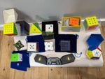 Gan Rubik Cube collection from 2x2 to 5x5. Includes smart cube and variations