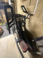ProForm 4.1 Upright Exercise Bike Adjustable Seat Calorie Monitor Black Grey Red