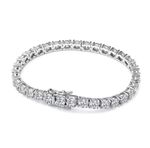 3ct Tennis Bracelet White Gold Diamond Test Pass VVS1/D Lab-Created 18cm LED Box