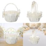Outdoor Wedding Flower Basket Flower Girl Basket Bridesmaid Party Decoration for