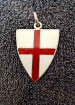 enamelled silver  fob  / medal volunteer aid detachment Perthshire competition 