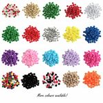 100 x 6mm Pom Poms Embellishments Craft Trimmings Accessories Trimits