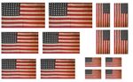 1:35 WW2 American flags on 100% cotton. model/diorama set 1