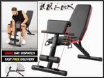 Adjustable Weight Bench Foldable Strength Training Full Body Workout Incline Gym