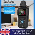 Digital EMF Meter LCD Temperature Electromagnetic Field Radiation Detector UK
