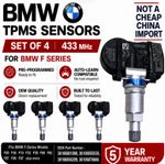 4X BMW TPMS Tyre Pressure Sensors 1 2 3 4 X I Series F15 F16 F20 F21 F23 F30 F31