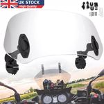 Universal Clip On Motorcycle Windshield Extension Spoiler Wind Screen Deflector