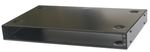 1U RACK CABINET 19"  200mm DEEP STACKABLE NETWORK  CASE, FLAT-PACK BLACK 