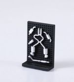 1 64 Garage Scene Exhaust System Display Wall Section Diorama Photography 