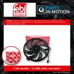 Radiator Fan fits PEUGEOT 206 1.4 1998 on Cooling 1253C9 1253R7 Febi Quality New