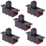 5 x On-On Miniature Slide Switch DPDT 0.5A 50V