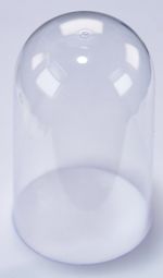 LARGE GLASS Dome Cover Clock Mineral 400 Day Anniversary Replacement Domed New