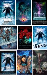 Large A0 A1 A2 A3 A4 A5 The Thing 1982 Movie Wall Art Posters 9 Variations