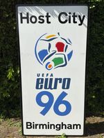 Euro 1996 Championship-Host City Road Sign (extremely rare) Birmingham- AA Signs