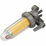Inline Fuel Filter Assembly  - 8mm Tails With Stop Tap