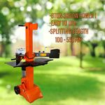 8 Ton Electric Log Splitter Heavy Duty Compact Size Hydraulic Wood Splitter