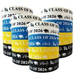 Mtaajin Class of 2026 Wristbands 32 20.2 x 1.2 cm / 7.95 x 0.47 inches, Blue