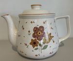 Vintage Davir Floral Crackle Glaze Teapot Retro Ceramic Kitchenware