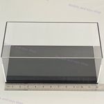 1:18 Acrylic Case Model Toys Display Box Transparent Dustproof Carbon Fiber Base