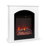 Electric Fireplace and Surround 2000W Electric Fire Stove LED Flame Remote White