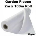 Garden Plant Fleece Frost Protection Winter Cover 2m x 100m 18gsm Horticultural